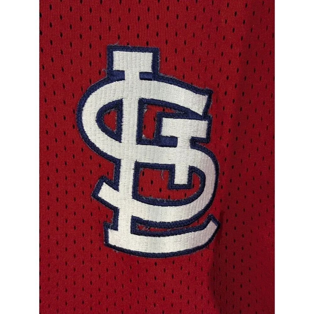 VTG Majestic Authentic ST LOUIS CARDINALS BP Pullover Mesh Jersey Mens SZ M/L